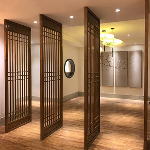 镂空木格栅屏风